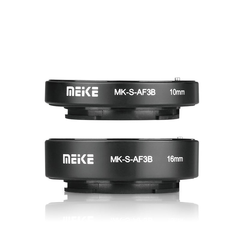 Meike MK-S-AF3B Auto Focus Extension Tube 10mm 16mm For Sony A7 A7M2 NEX 3 NEX 5 NEX 6 A6600 A5000 A6000 A6100 A6300 A6400 A6500 A9 - Image 1