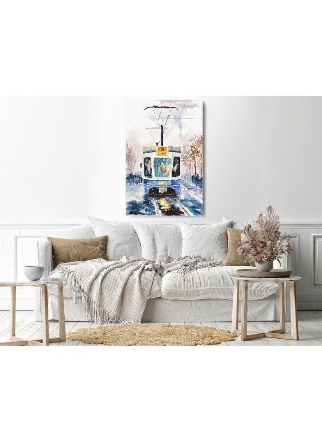 Home Gallery home gallery tram oil painting Printed Canvas wall art  - Image 3