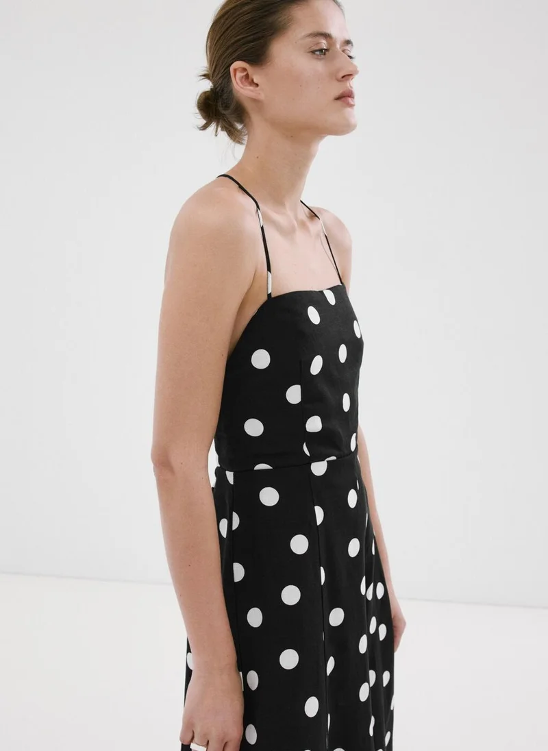 Mango  Lyocell polka dot dress for Women | Best Price UAE