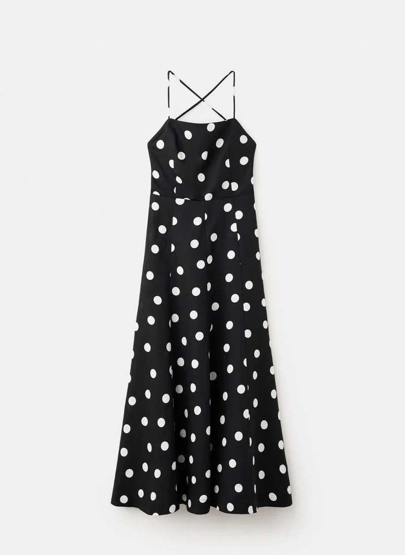 Mango  Lyocell polka dot dress for Women | Best Price UAE