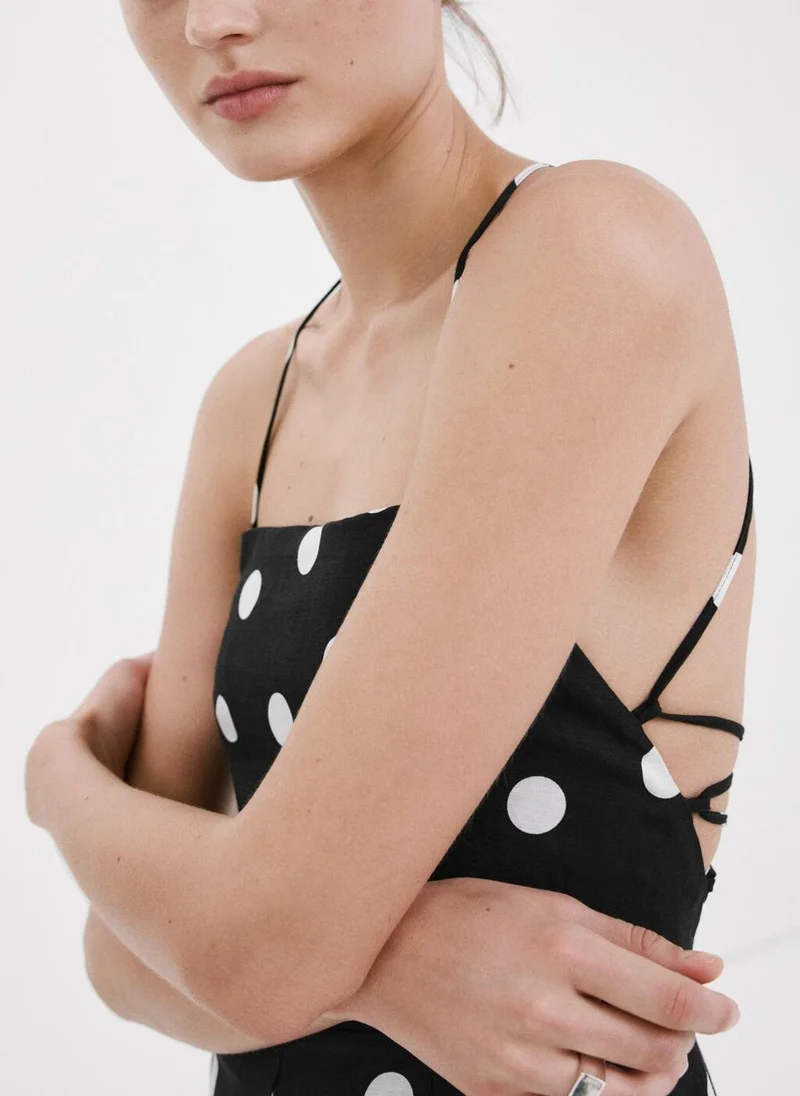 Mango  Lyocell polka dot dress for Women | Best Price UAE