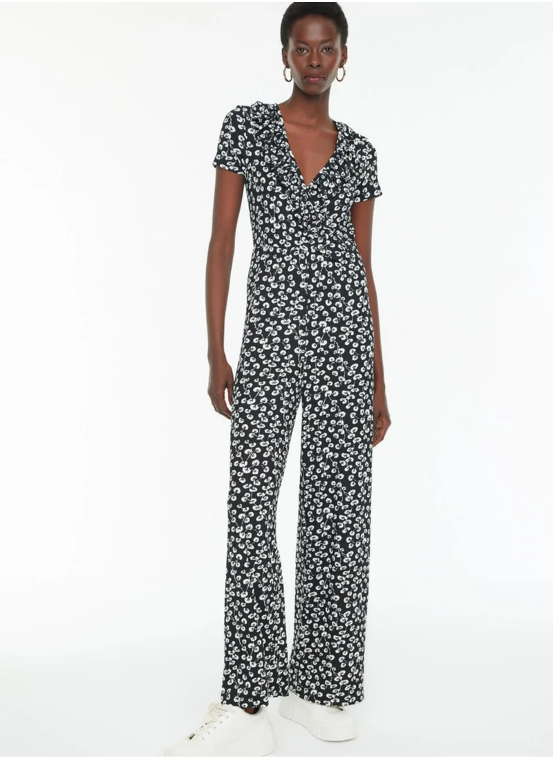 trendyol Leopard Print Jumpsuit