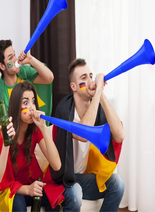 Honoson 8 Pieces Blue Vuvuzela Stadium Horn 24 Inch Collapsible Plastic Trumpet Noisemakers Blow Horns for Sporting Events Football Games School Party Supplies Favors Accessories - Image 4