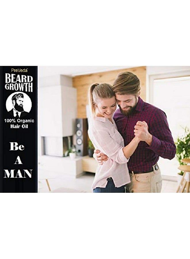 PreVeda® Best Beard Growth LITE Hair Oil with Amla & Black seed oil Herbal, Natural, Premium Oil For Beard & Mustache, Pure Organic Oil | Khadi Product 100 ml - Image 5