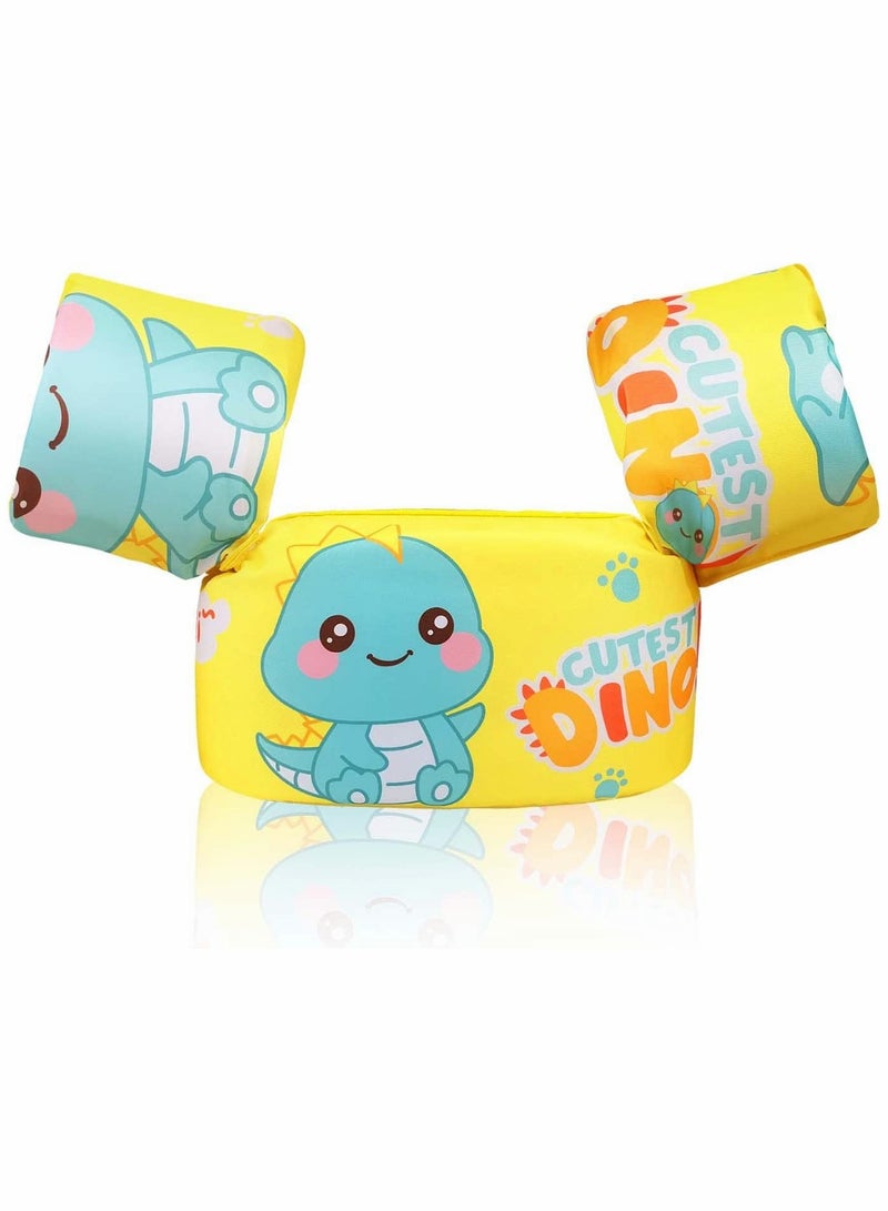 SOLARAE Kids Swimming Vest for 30-50 Pounds Boys and Girls, Toddler Floats with Shoulder Harness Arm Wings for 2,3,4,5,6,7 Years Old Baby Children Sea Beach Pool - Image 1