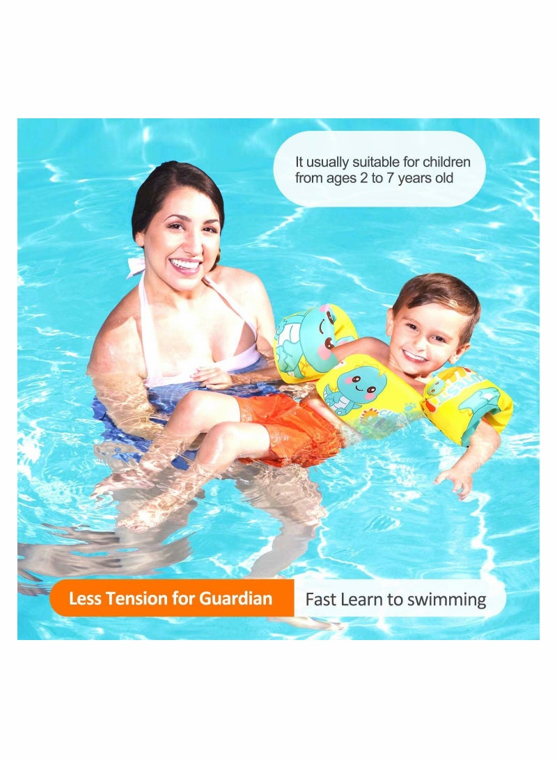 SOLARAE Kids Swimming Vest for 30-50 Pounds Boys and Girls, Toddler Floats with Shoulder Harness Arm Wings for 2,3,4,5,6,7 Years Old Baby Children Sea Beach Pool - Image 2