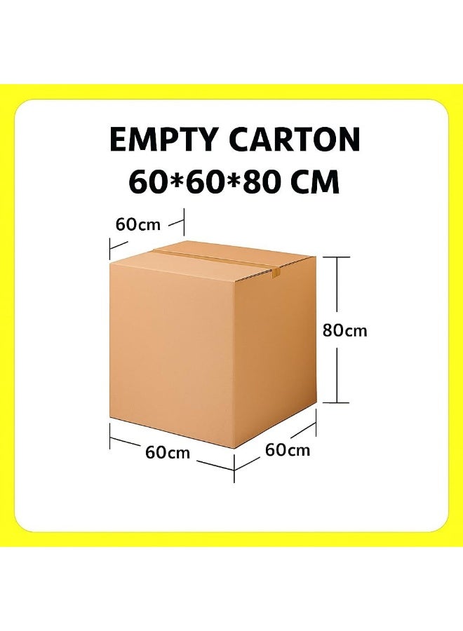 KOVAR Double Wall Corrugated Cardboard Moving Box, Large, Brown, Recyclable Storage and Shipping Carton (5 pcs, 60x60x80) - Image 2