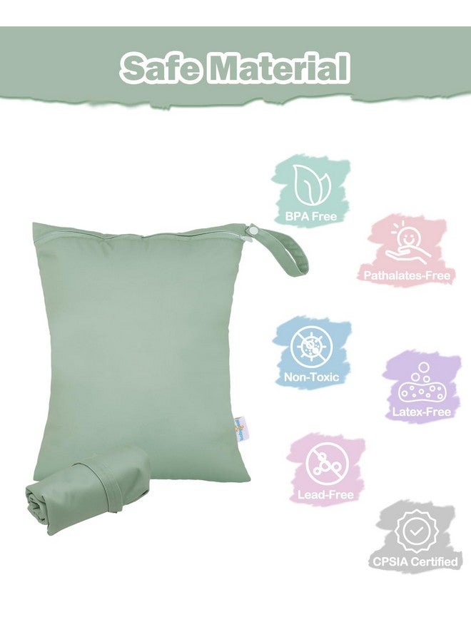 babygoal Wet Bag For Swimsuits, Waterproof Bag For Travel, Food Storage, Stroller, Daycare, Baby Diapers, Yoga, Beach, Pool, Wet Clothes Lau-Nkd53-B - Image 2