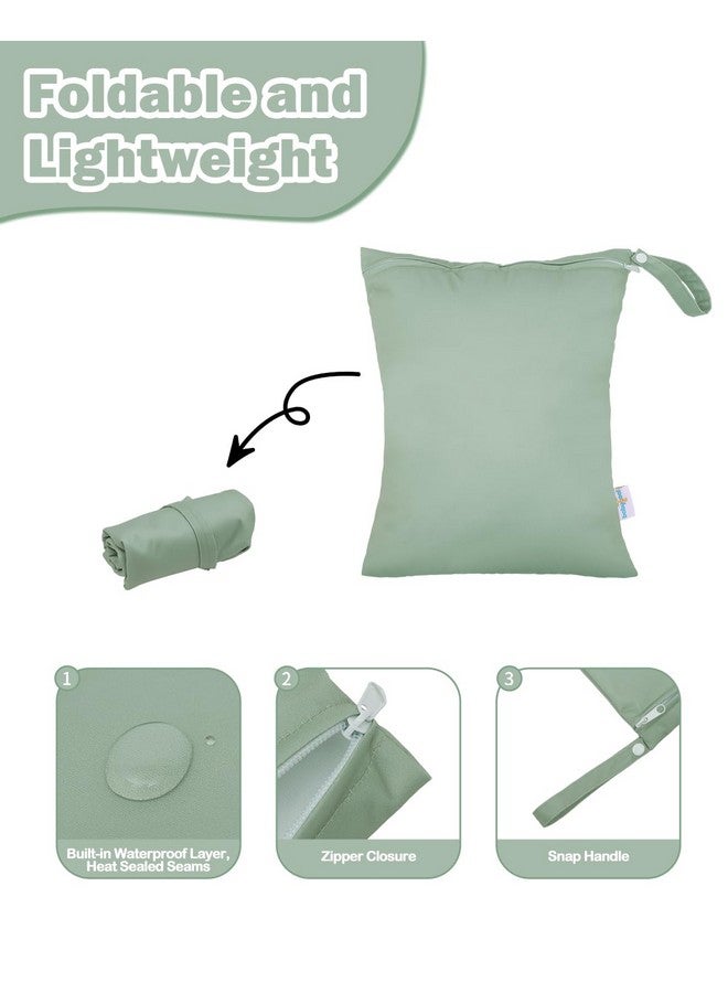 babygoal Wet Bag For Swimsuits, Waterproof Bag For Travel, Food Storage, Stroller, Daycare, Baby Diapers, Yoga, Beach, Pool, Wet Clothes Lau-Nkd53-B - Image 3