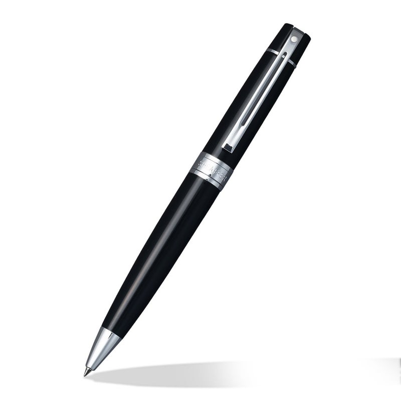 SHEAFFER Pen Sheaffer 300 E9312 Glossy Black With Chrome Plated Trims Bp - Image 3