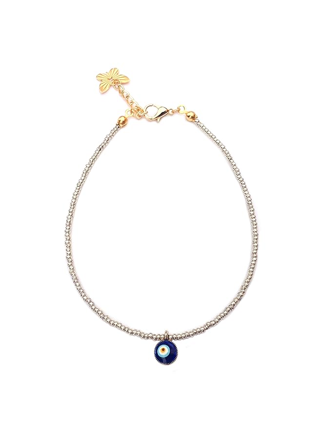 Alwan Medium Size Evil Eye Anklet For Women Ee3537Efslm - Image 1