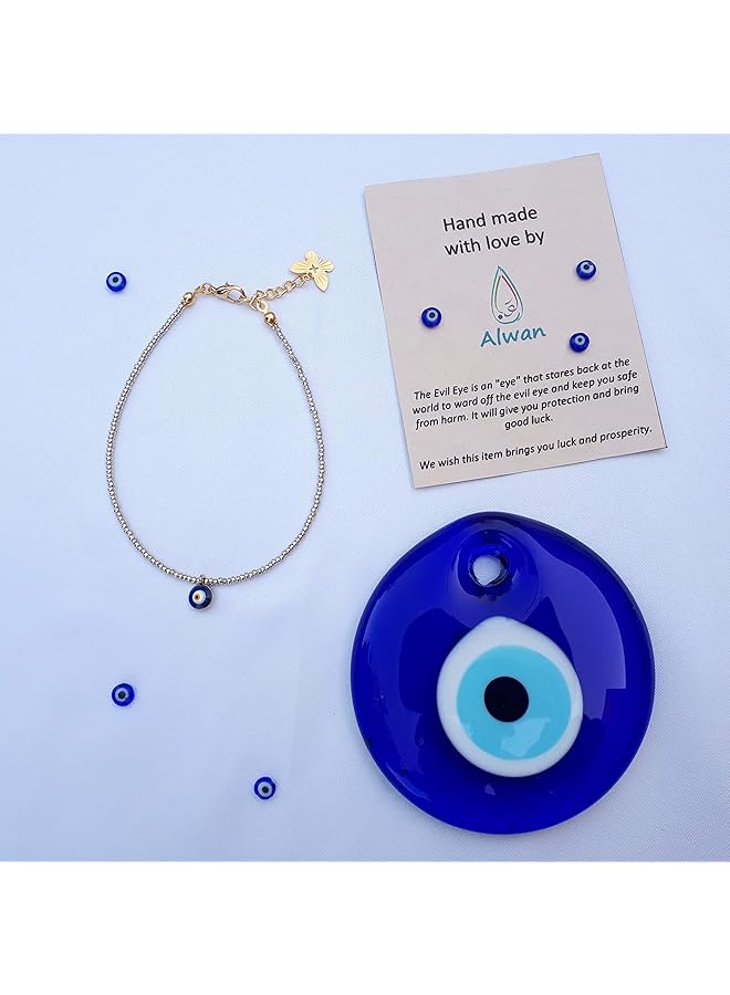 Alwan Medium Size Evil Eye Anklet For Women Ee3537Efslm - Image 3