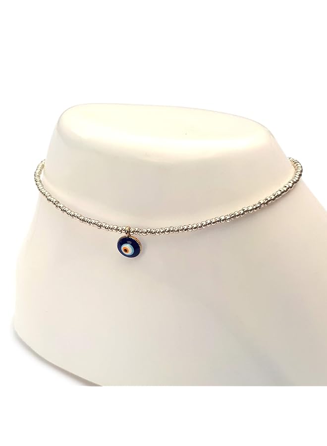 Alwan Medium Size Evil Eye Anklet For Women Ee3537Efslm - Image 2