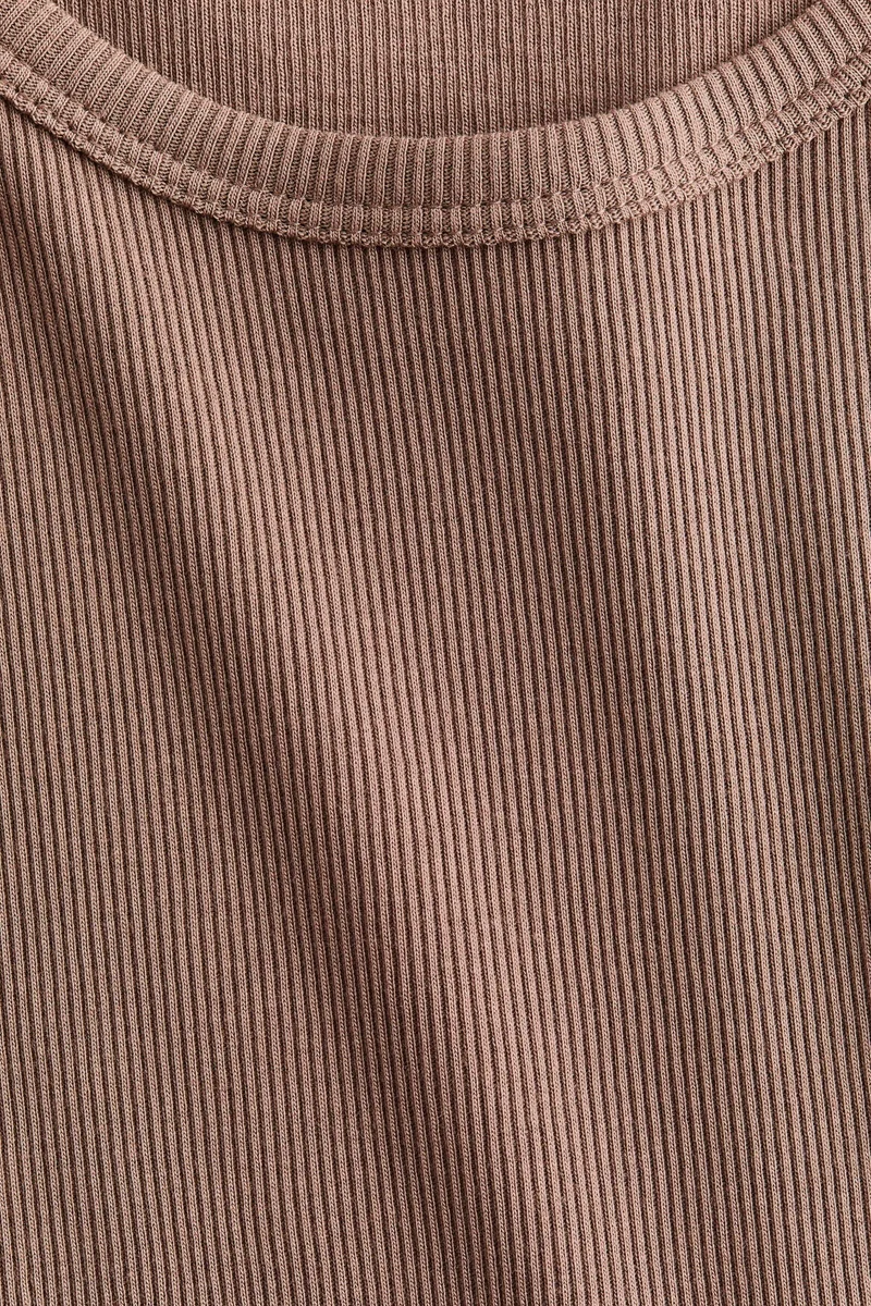 H&M Ribbed silk-blend vest top