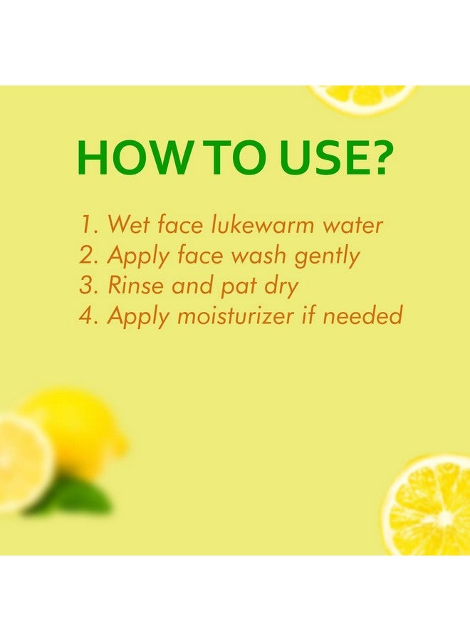 ZENIUS Lemon Face Wash (100ml) With Vitamin E For Naturally Glowing Skin | Removes Excess Oil & Dirt | Suitable For All Skin Types - Image 4