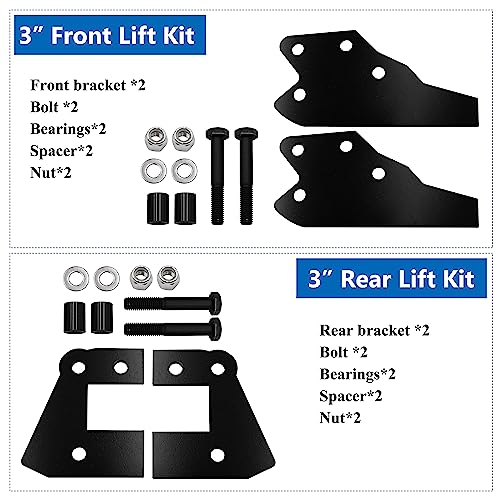 WEST ORGIN 3' Front and Rear UTV Lift Kit Compatible with Polaris Ranger 570/570 XP/900/900 CREW/1000/1000 CREW/1000 Diesel UTV Full Lift Kit - Image 5