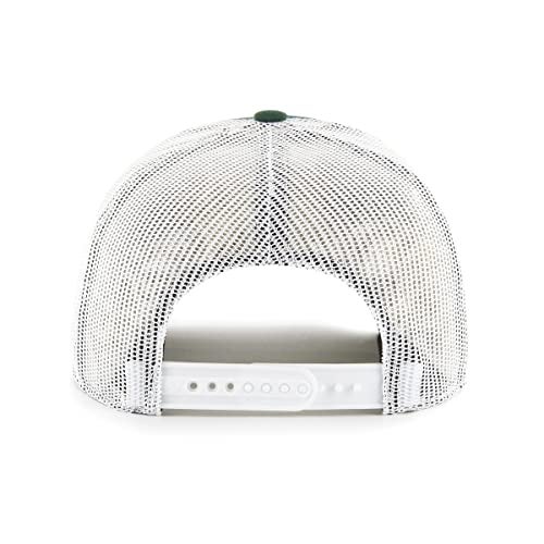 47 MLB Team Color Primary Logo Mesh Trucker Snapback Adjustable Hat Cap, Adult One Size Fits All - Oakland Athletics Green - Image 2