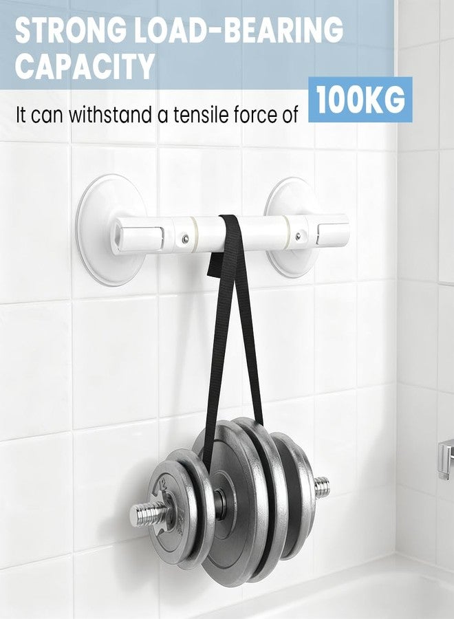 WeiLingBo Grab Bars for Bathtubs,Heavy Duty Suction Grab Bars Handle for Elderly, Shower Handle for Seniors Bathroom Saf ety Grip,No Drilling Removable(White,Size:35cm) - Image 5