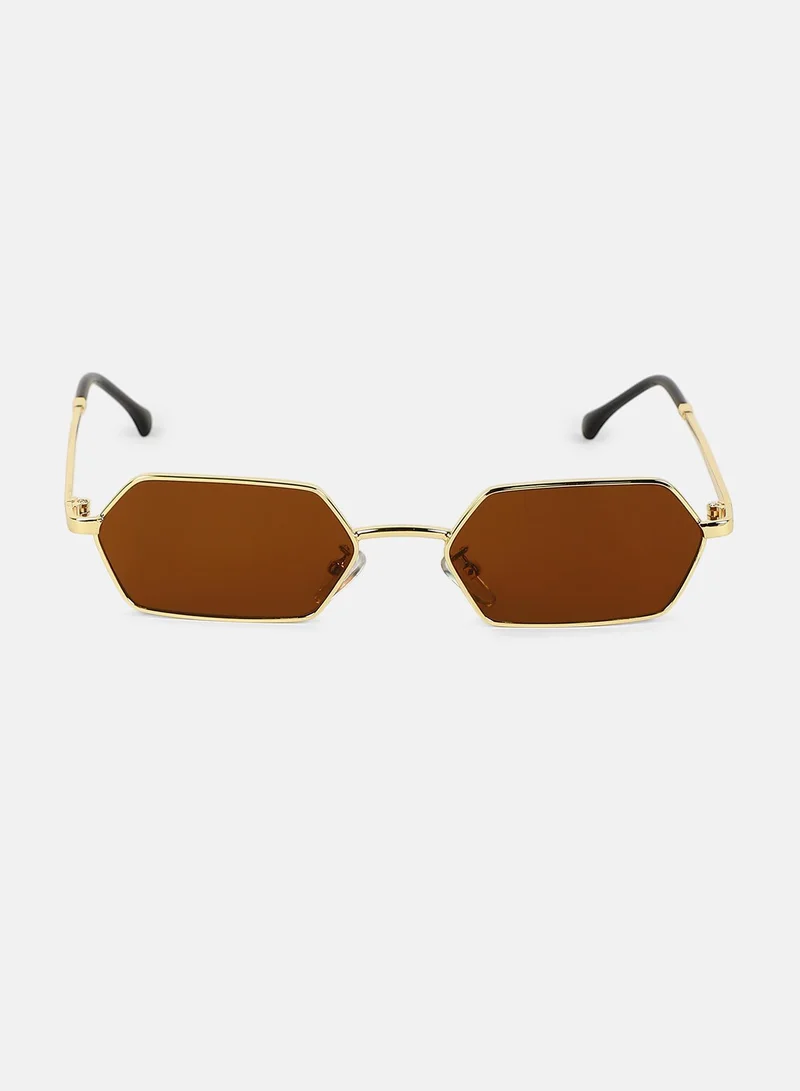 Haute Sauce Polarized Full Rim Geometric Sunglasses For Women