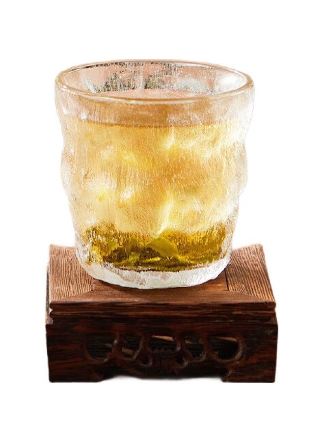 JD.com Jd Jingzao Thick Glacier Drinking Glass, Large Capacity Cup For Coffee, Beer, Milk, Tea, 250Ml, Set Of Two - Image 3