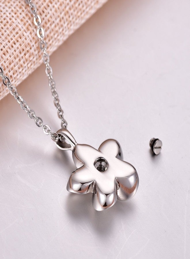 COCO Park Plumeria Flower Cremation Jewelry Memorial Ashes Holder Urn Pendant Necklace Memorial Keepsake - Image 2