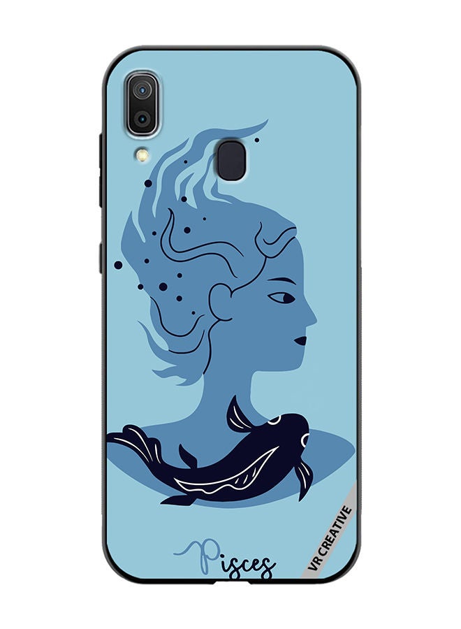 VR CREATIVE Protective Case Cover For Samsung Galaxy A30 Pisces Zodiac Sign 2 Design Multicolour - Image 1