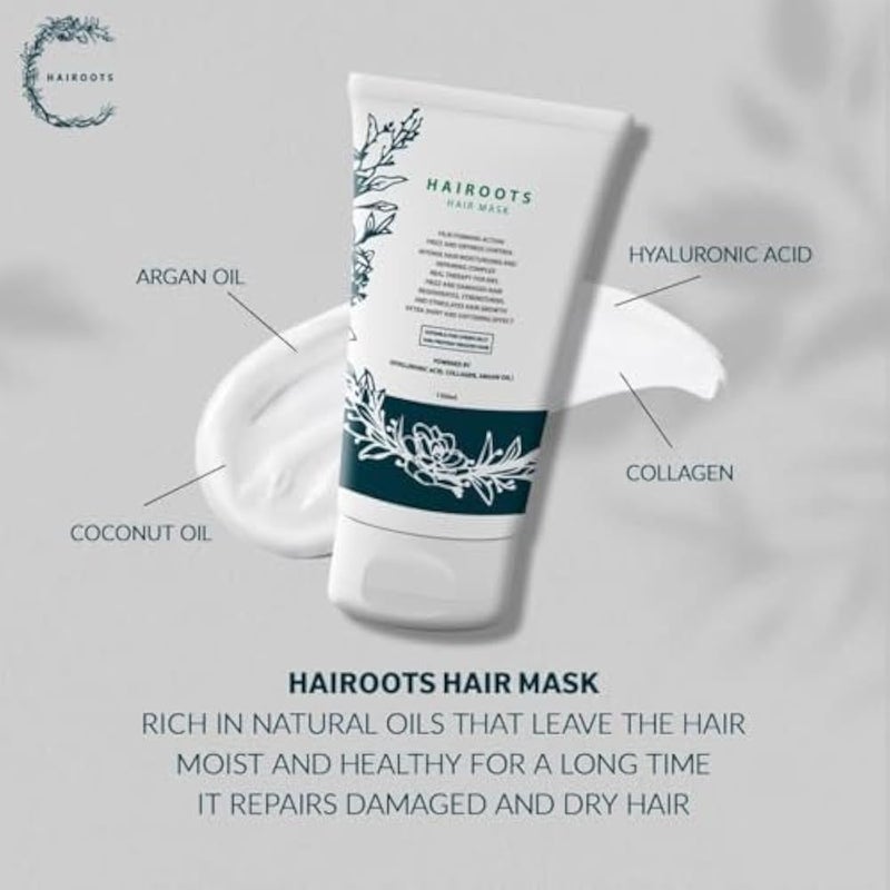 Hairoots Repairing For Dry Damaged Hair Mask 150 ML - Image 5