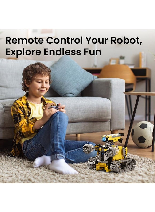 Sillbird Sillbird Robot Building Kit with Remote Control Gifts for Kids Boys Ages 8-13, Coding STEM Robotic Technic Racer Car Toys for Birthday, Build 6in1 Model with 631 Pieces  - Image 3