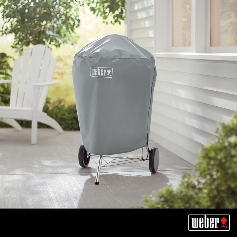 Weber - Premium Polyester Barbecue Cover, Built for 57cm charcoal barbecues grills, UV inhibitors in fabric resist fading, Breathable and water-resistant - Image 2