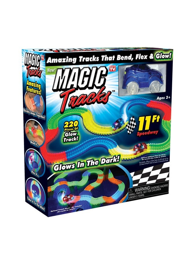 ماجيك تراكس يتتبع مضمار السباق المذهل الذي يمكن أن ينحني ويرن ويتوهج - كما رأينا على شاشة التلفزيون، متعدد الألوان، 11 بوصة - Image 1