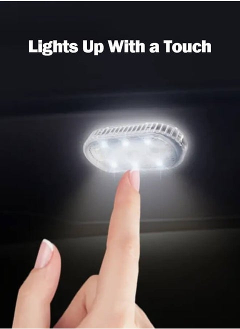Car Interior Lights Wireless LED  - USB Chargeable Ceiling Lamp, Hand Reading Light & Door Light For Night Time Illumination