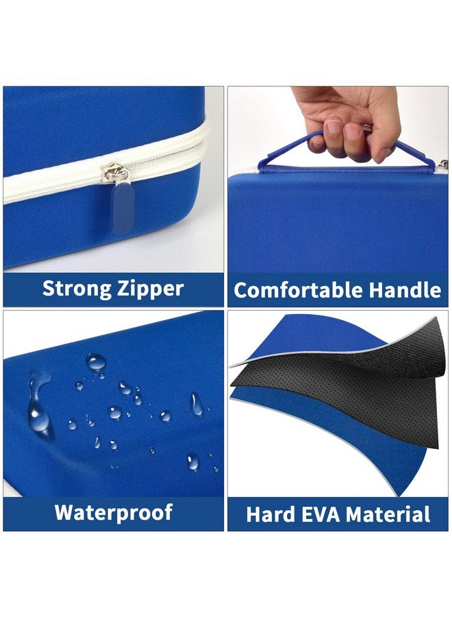 GWCASE Case Compatible With Brother For P-Touch Pth110/ Prth110/ Pro Pt-H111/ Pte110 Portable Label Maker, Storage Holder Carrying Organizer For Label Tapes, Ac Adapter, Charging Cables (Box Only) -Blue - Image 3