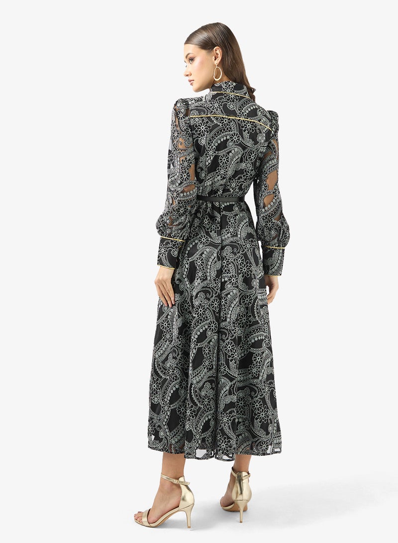 Khizana Lace A-line Dress - Image 2