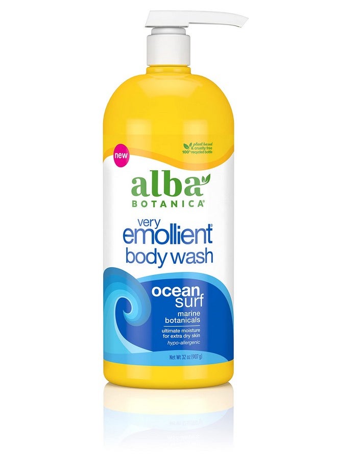 Alba Botanica Very Emollient Body Wash, Ocean Surf, 32 Oz  - Image 1
