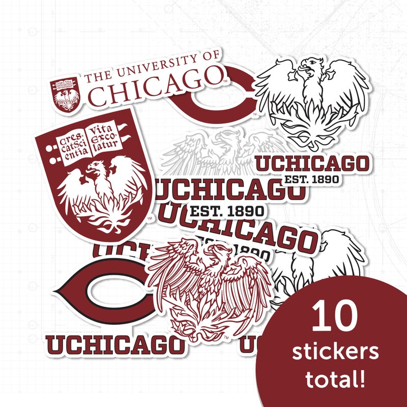 Desert Cactus The University of Chicago Sticker UChicago Maroons Sticker Vinyl Decals Laptop Water Bottle Car Scrapbook Sheet T2 (Type 2) - Image 5