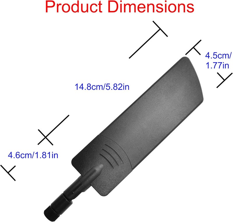 Tenmory 4G LTE Antenna 10dbi 600-6000MHz 3G 4G LTE Universal Wide Band Omni Directional Paddle Antennas with SMA Male 2 Pcs - Image 2