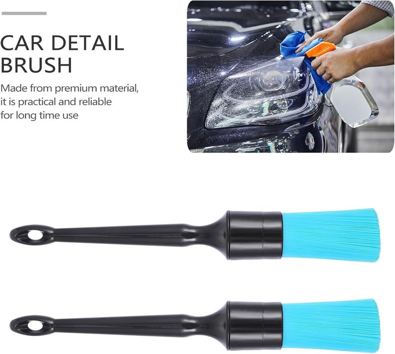2pcs Car Interior Brush and Air Vent Cleaning Brush Scratch-Free Automotive Detailing Tool for Dashboard, Seat, and Air Outlet Maintenance - Image 2