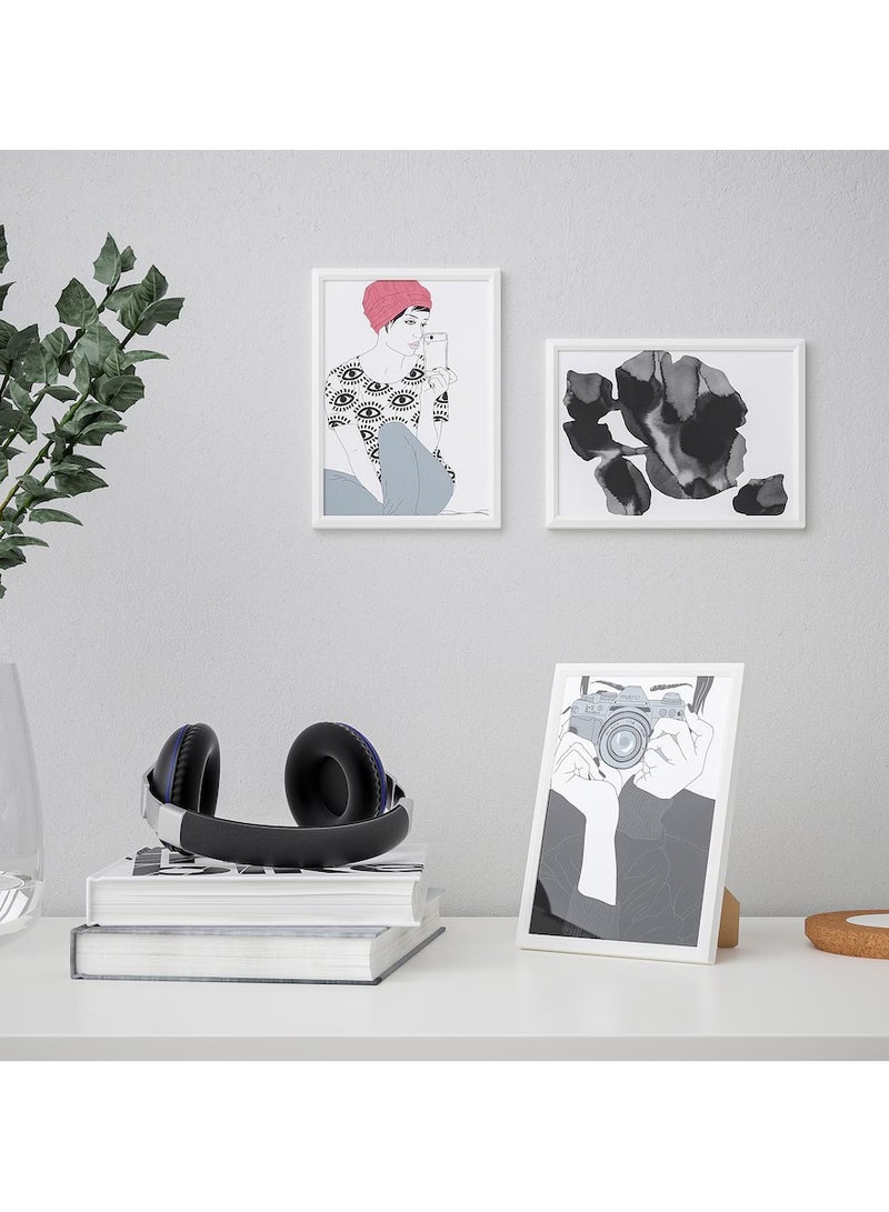 Wall And Table top Photo Frame, Wall Hanging Frame, Used For Home And Office White  - Image 3