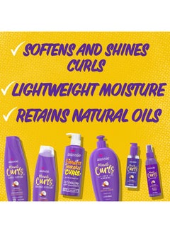 Aussie Aussie Miracle Curls Set: Shampoo, Conditioner, Deep Hydration, Spray Gel, Detangling Milk, and Oil Hair Treatment, Curl Oil, Coconut & Jojoba, Frizz Control, 6 Pieces  - Image 2