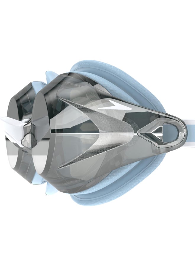 Speedo Women's Vanquisher 3.0 Mirrored Swimming Goggles - Hawaiian Sky/Grey/Silver Mirror - Image 2