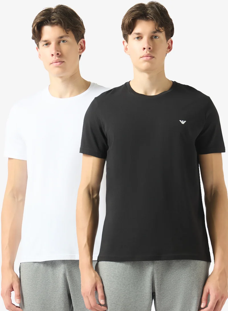 امبوريو ارماني 2 Pack Of Logo T-Shirt