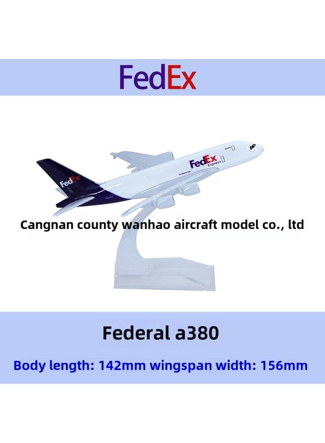 Special 15 Yuan A380 Aircraft Model 16cm Original Model UAE Malaysia Airlines KT Powder Gift Collection Alloy Simulation-Color:A380 Etihad Airways - Image 5