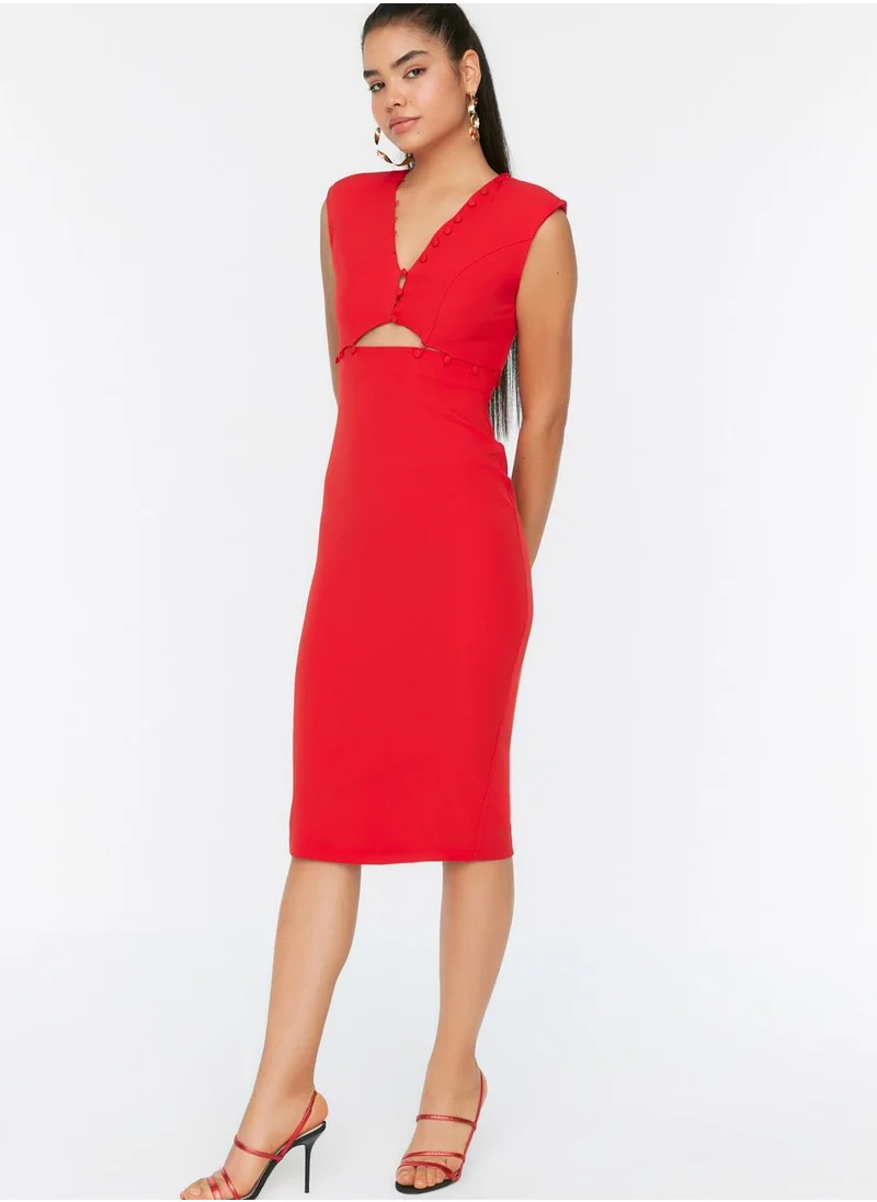 trendyol Cut Out Detail Bodycon Dress
