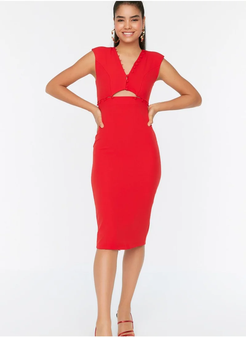 trendyol Cut Out Detail Bodycon Dress