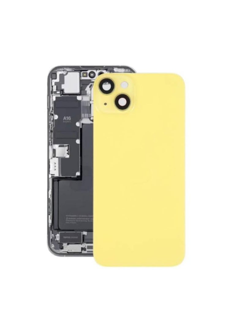 Replacement Mid-Frame housing Cover for iphone 14 plus Yellow