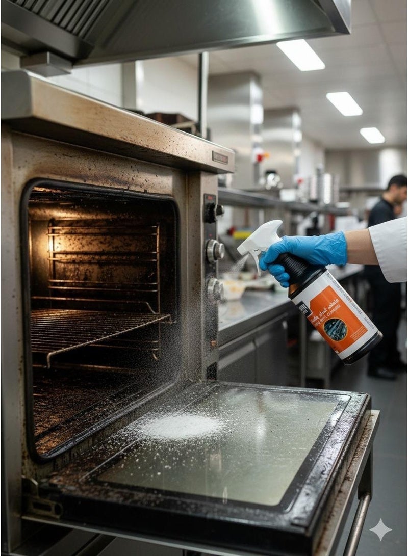 إس واي إن منظف الفرن والشواية شديد التحمل - يزيل الزيت والشحوم. منظف داخلي وخارجي آمن وقوي 1 لتر بخاخ . - Image 5