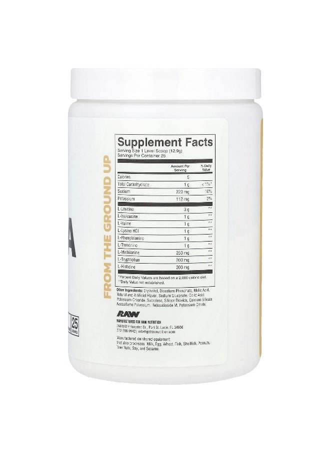 Raw Nutrition Raw Nutrition, EAA, Island Slushie, 11.38 oz (322.5 g)  - Image 2