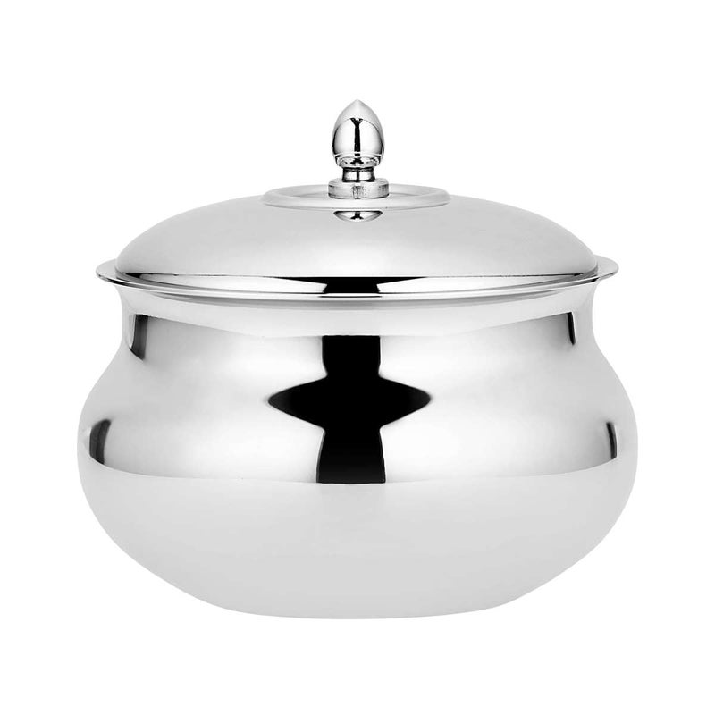Chakmak Mango Handi | 3 Piece Set | Stainless Steel | Handi with Lid | Serving & Cooking | Dishwasher Safe - Image 4