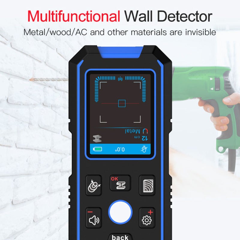 Wall Detector: 2.4Inch Backlight Display, High Sensitivity Sensor, Shock-Resistant Engineering Plastic Body - 3 Detection Modes, Accurate Central Positioning Metal Detector for Home Installation, Inte - Image 3