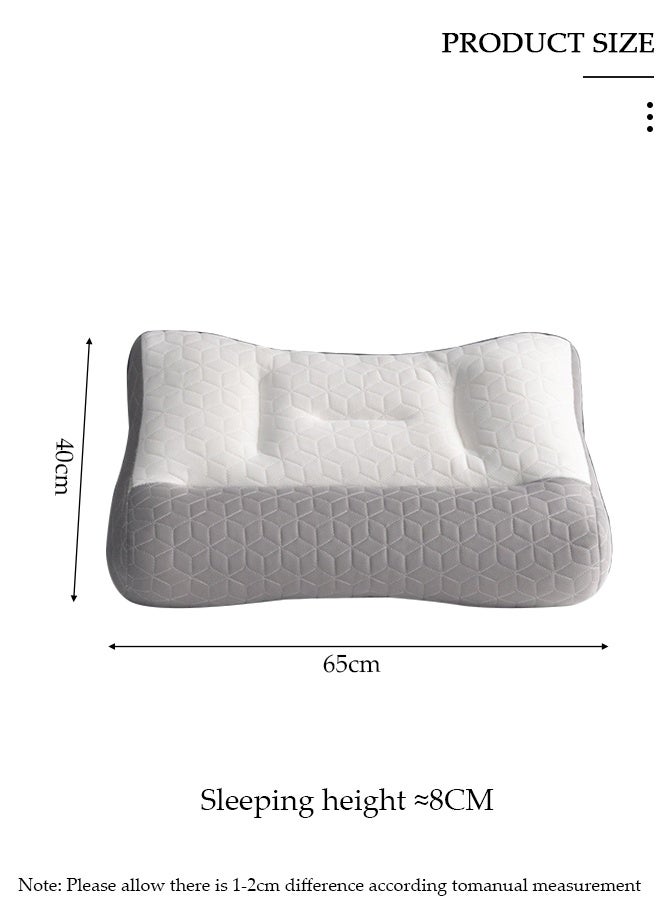 DUNISO وسادة مريحة فائقة الراحة لتخفيف آلام الرقبة والرأس والكتف ووسائد دعم محيطية للنوم في السرير وتقويم العمود الفقري العنقي ووسادة تمدد للجانب الخلفي ونائم المعدة - Image 3